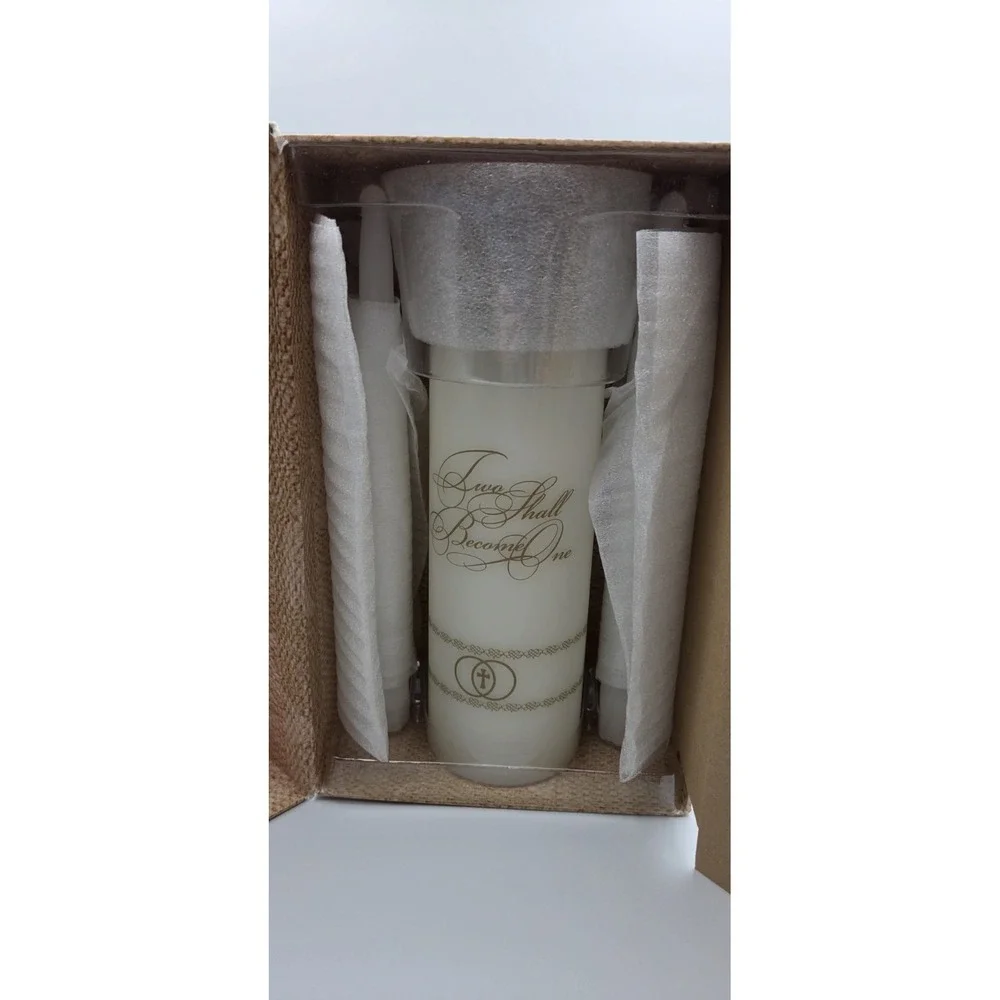 CANDLE-WEDDING-UNITY SET-TWO SHALL BECOME ONE